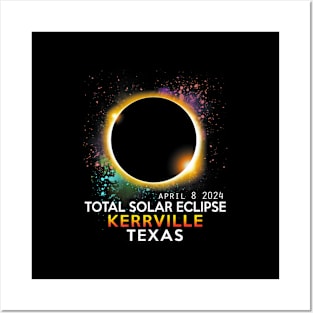 Kerrville Texas Totality Total Solar Eclipse April 8 2024 Posters and Art